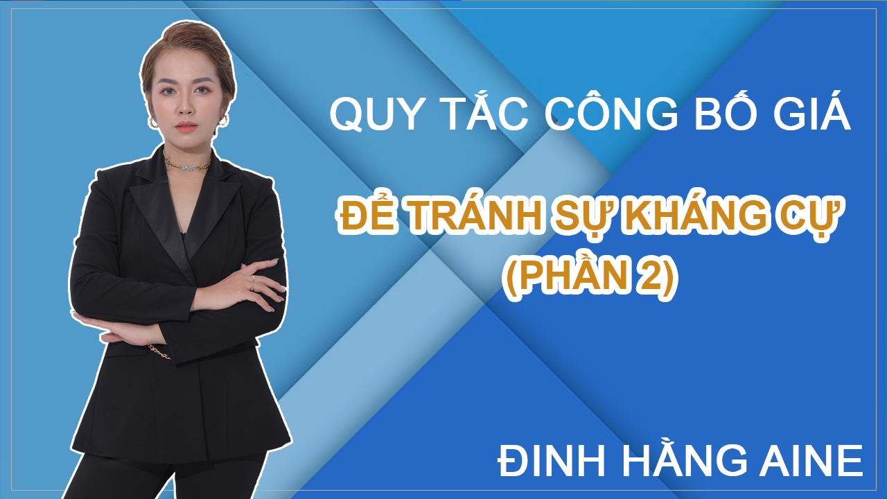 Quy Tắc Công Bố Giá Sản Phẩm