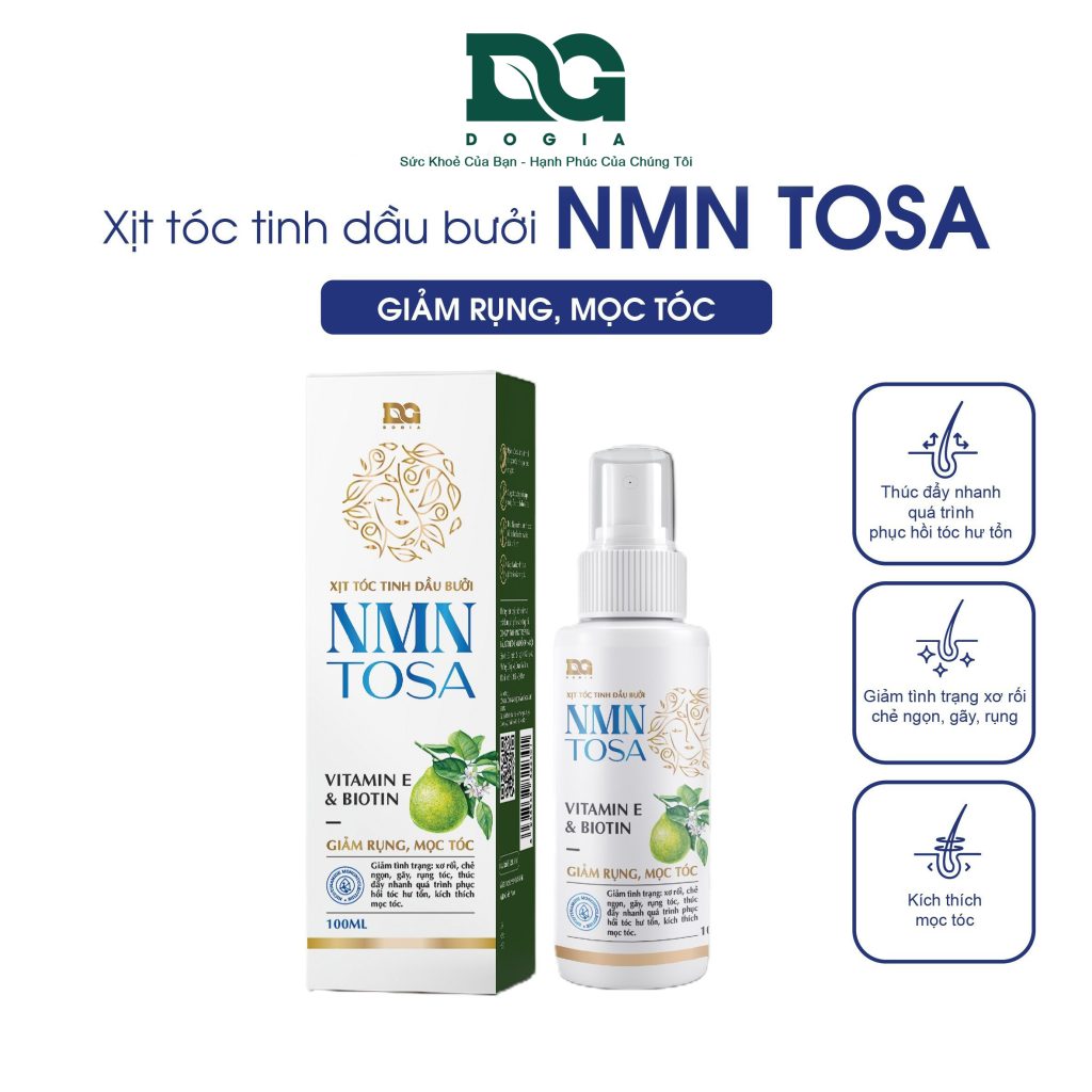 Xịt Tóc Tinh Dầu Bưởi NMN Tosa